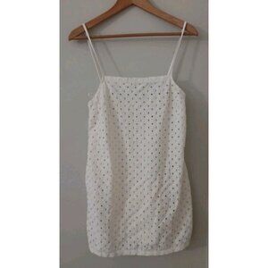 Vitamin A Eyelet Cover Up Mini Dress